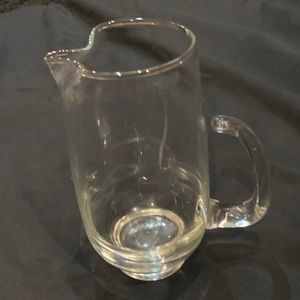 Vintage Miniature Clear Pitcher Unmarked